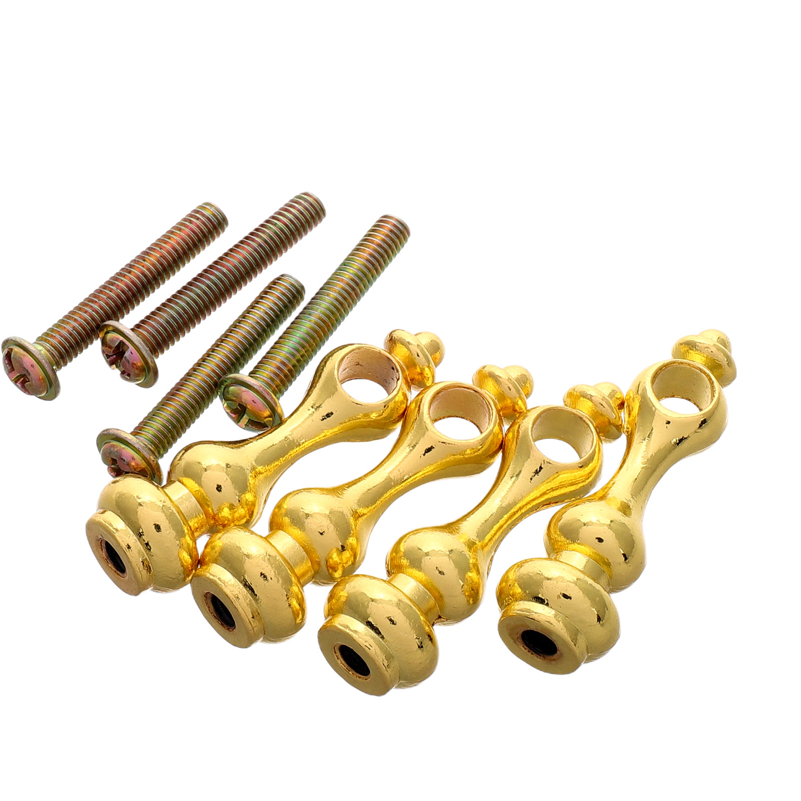 Furniture Rails Hardware - 4Pcs Sturdy Iron Spindle Connectors for