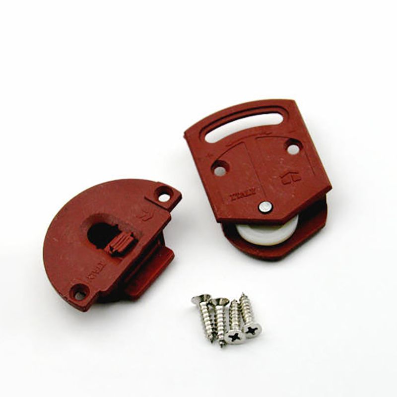 Furniture Rails Hardware - 1 Set Plastic Wheels Vintage Wardrobe