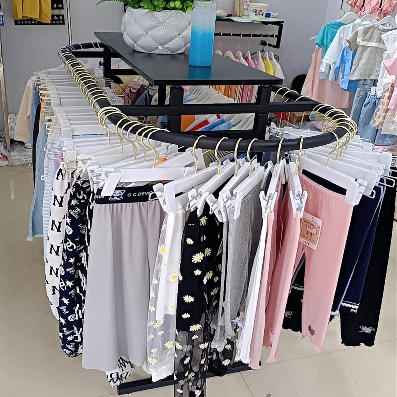 Iron Clothing Store Oval Shelf - Furniture Hardware Store ulasan dan harga