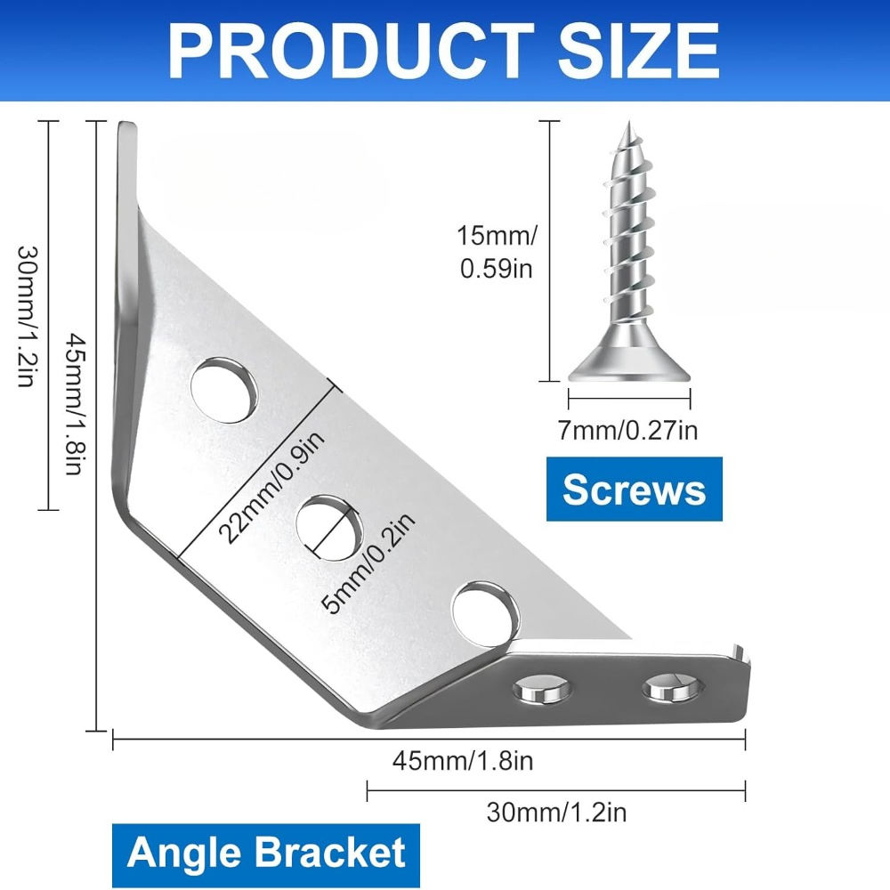 1-120Set Furniture Corner Conn - Furniture Hardware Fixing Screws ulasan dan harga