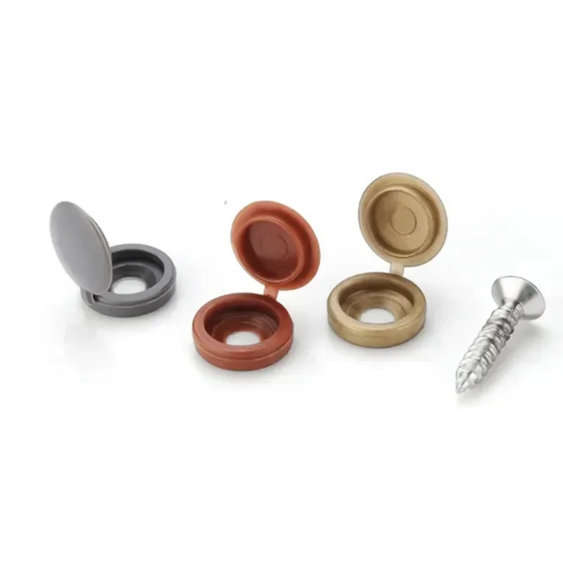 Hinged Plastic Screw Cap Cover - Furniture Hardware Fixing Screws ulasan dan harga