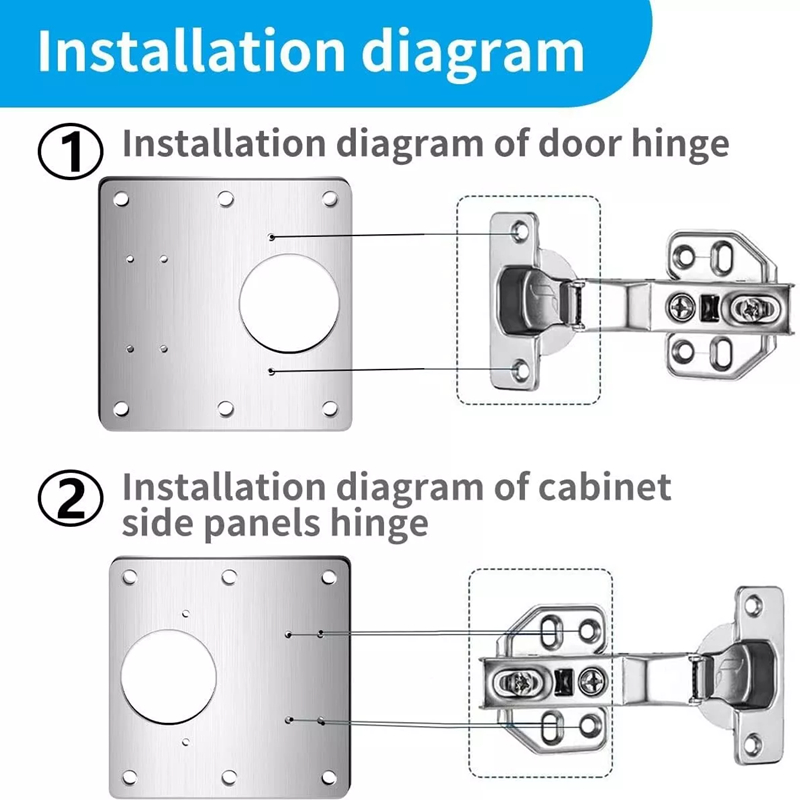 2/10Pcs Sets Hinge Repair Plat - Furniture Hardware Fixing Screws ulasan dan harga