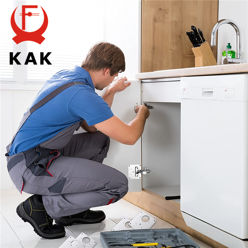 KAK 8pcs Hinge Repair Plate Br - Furniture Hardware Fixing Screws ulasan dan harga
