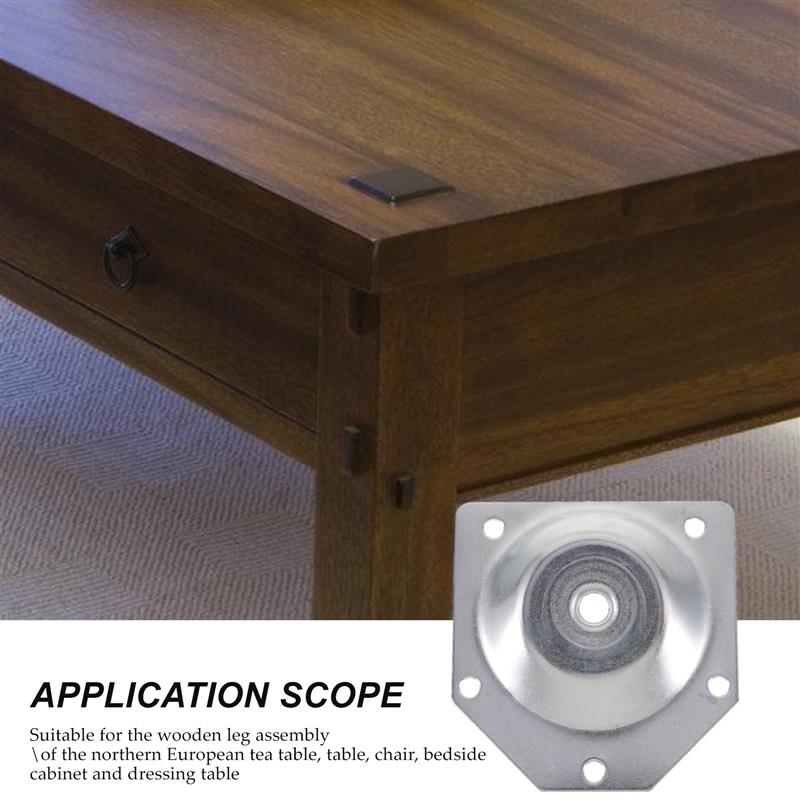 4pcs Angled Legs Fixing Plate  - Furniture Hardware Fixing Screws ulasan dan harga