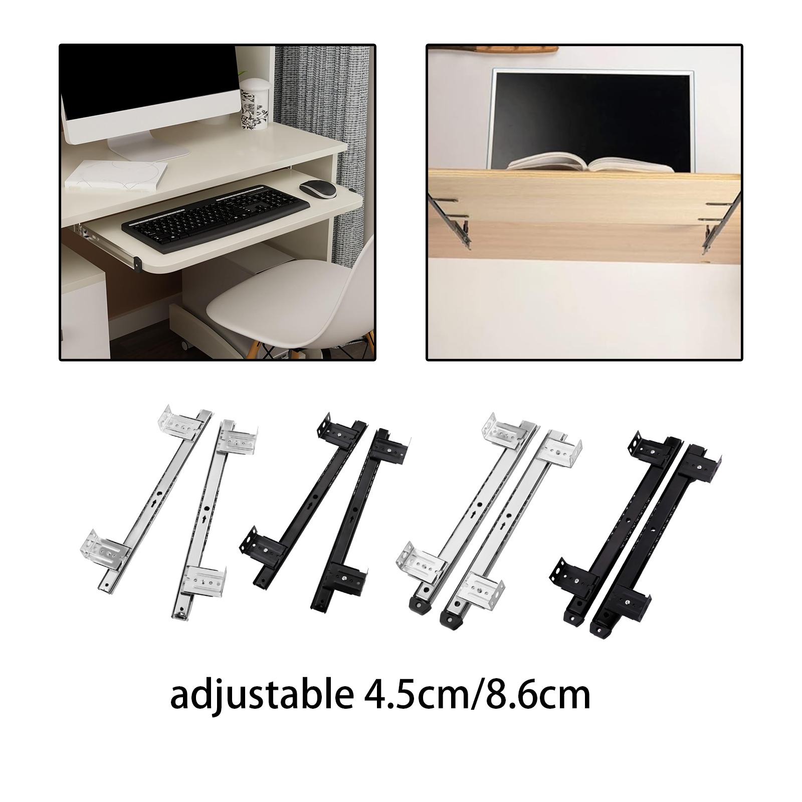Keyboard Tray Slides Metal Cab - Furniture Rails Hardware ulasan dan harga