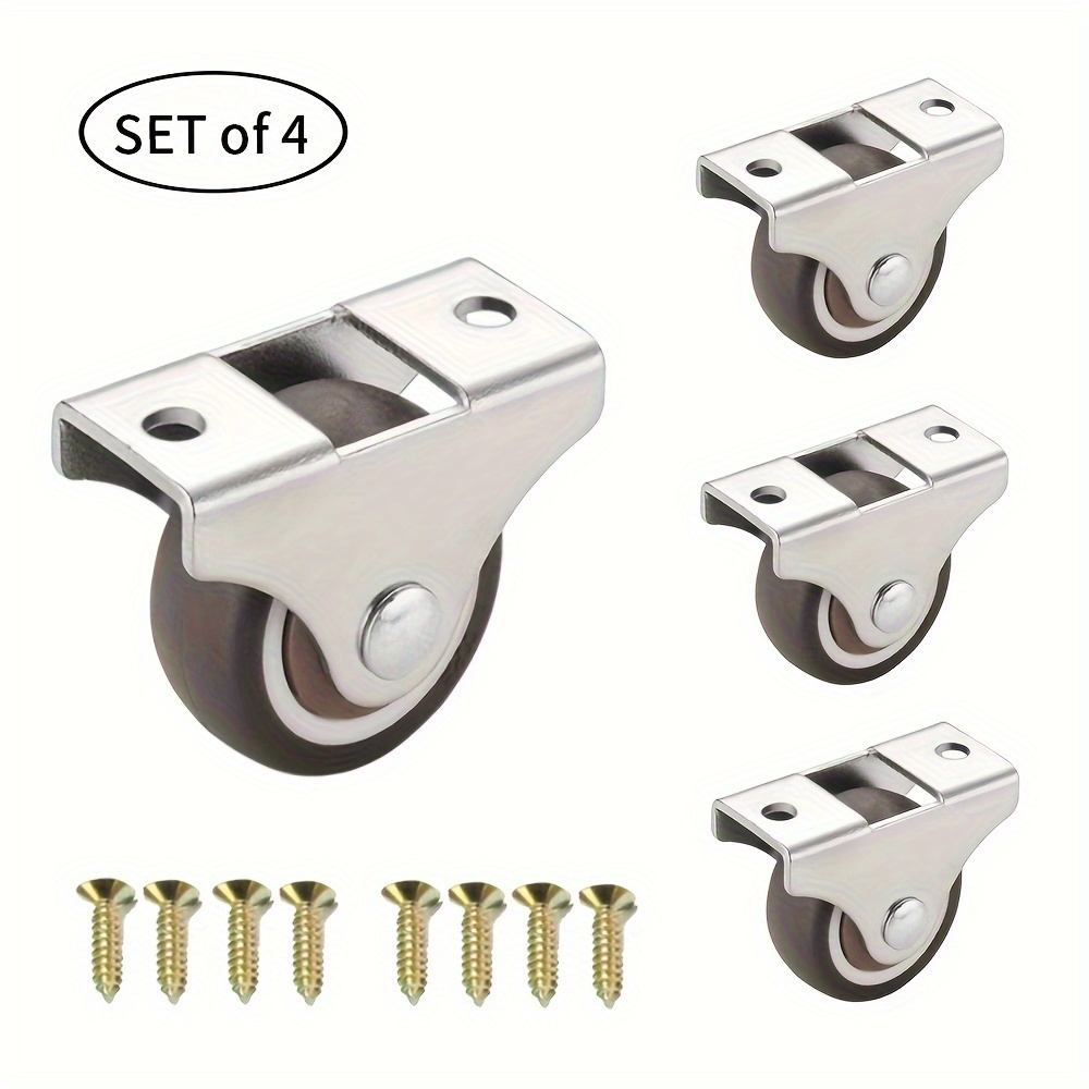 Fixed Caster Wheels, Heavy Dut - Furniture Hardware Fixing Screws ulasan dan harga