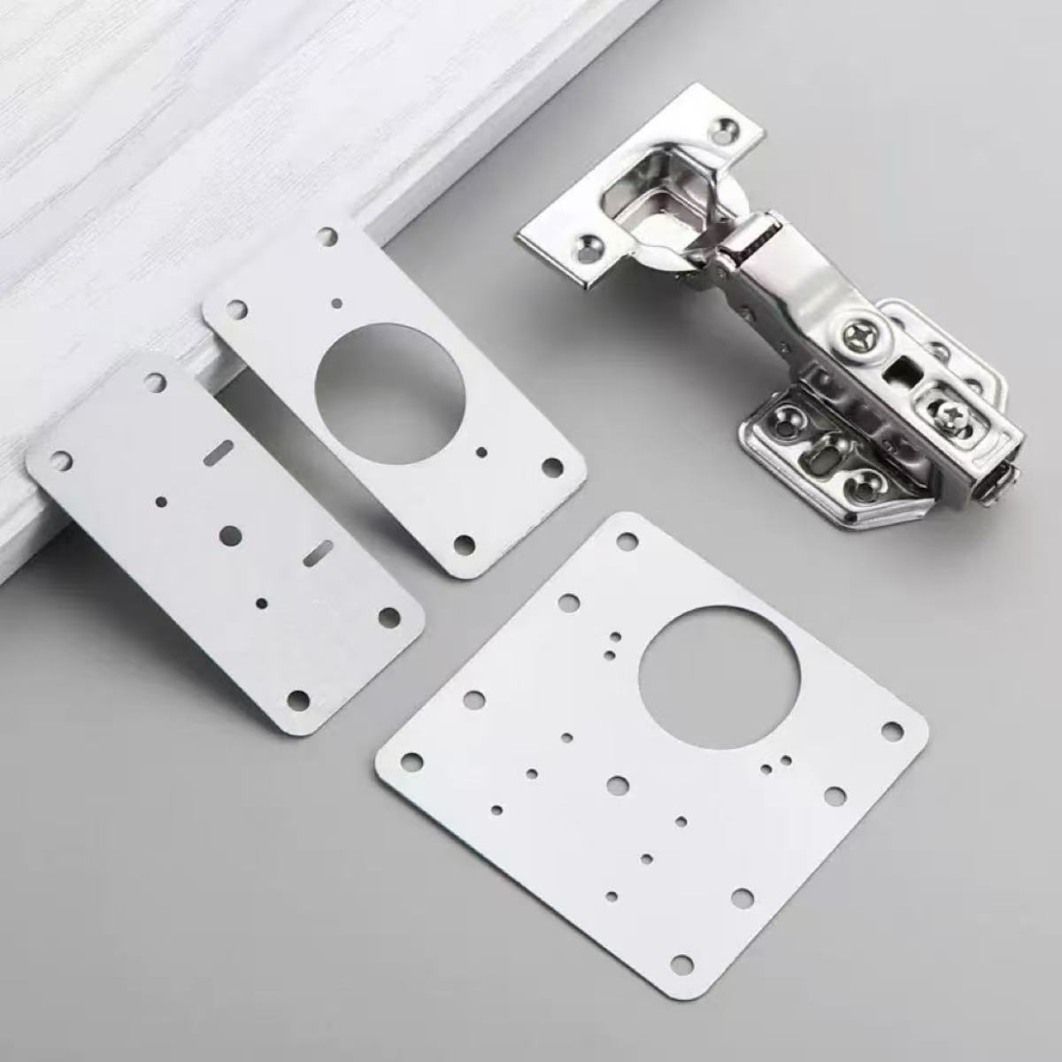 Hinge Repair Plate Kitchen Cab - Furniture Hardware Fixing Screws ulasan dan harga
