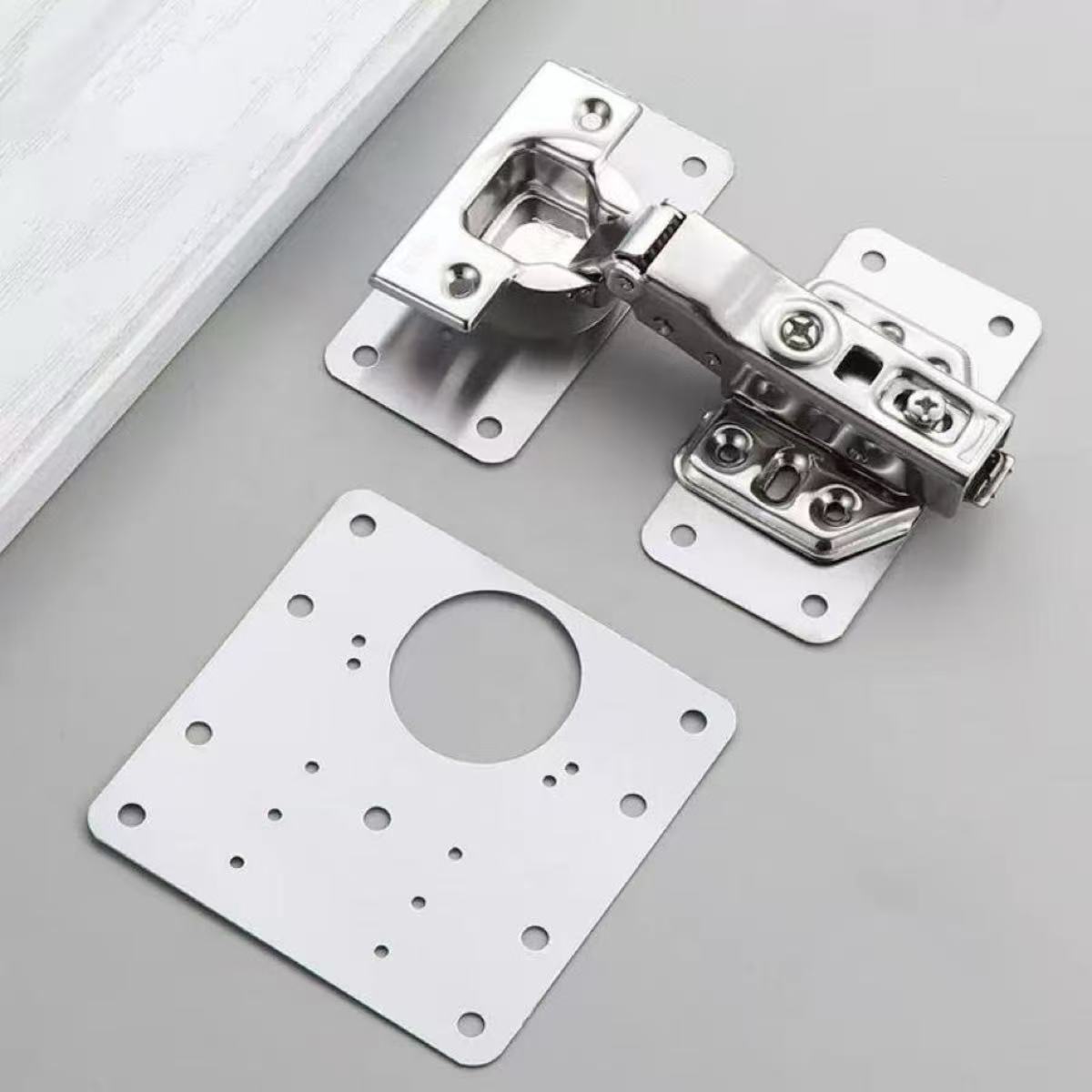 Hinge Repair Plate Kitchen Cab - Furniture Hardware Fixing Screws ulasan dan harga