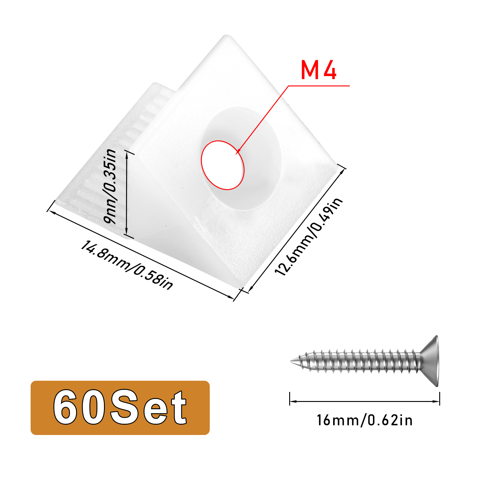 60set Repair Fixing Drawer Che - Furniture Hardware Fixing Screws ulasan dan harga